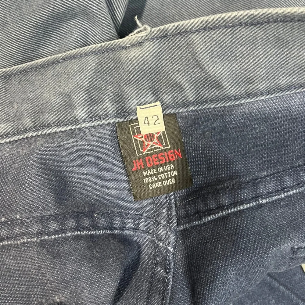JH Design Valvoline Racing Jeans Mens 42x34 Baggy Y2K NASCAR Mark Martin Blue